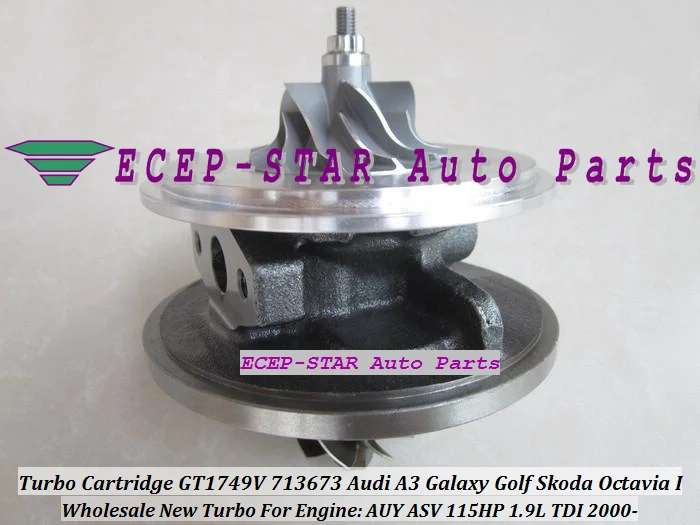 Бесплатная доставка турбо CHRA картридж GT1749V 713673 5006S для Audi A3 Galaxy Golf Sharan Skoda Octavia AUY ASV