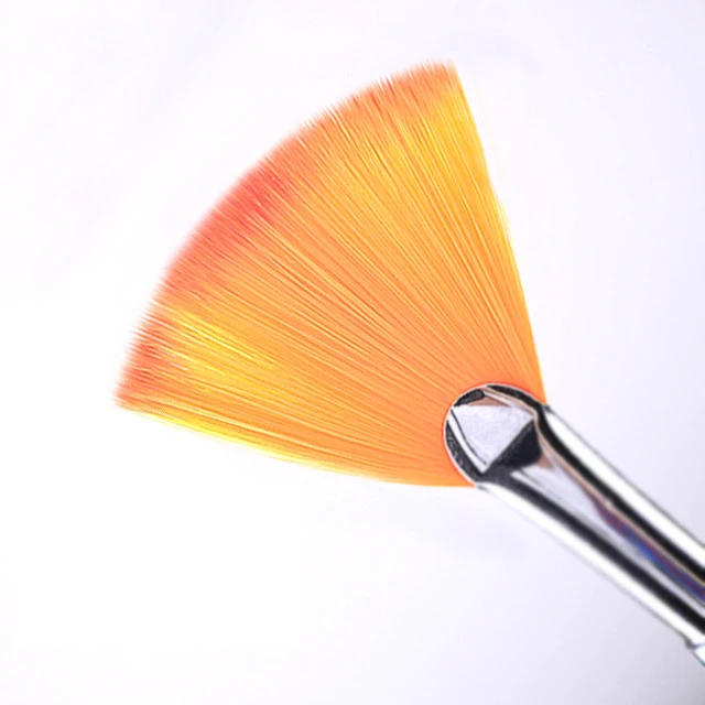 Веер для ногтей shaped Gradient Smudge Painted Shake Powder кристальная Живопись Рисунок Резьба