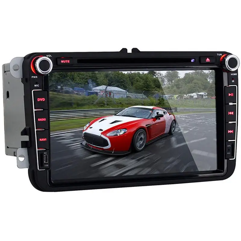 8 дюймов DVD плеер автомобиля для автомобиль volkswagen gps навигации Bluetooth радиоприемник