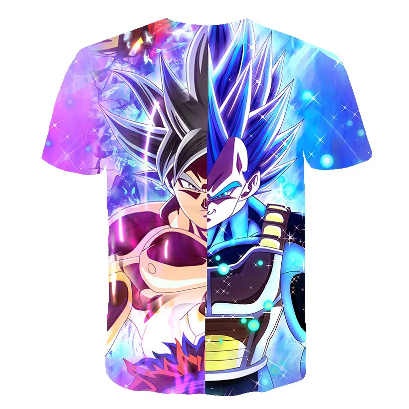 Новый 2019 Для мужчин Dragon Ball Z футболка сын Goku vegeta Бодибилдинг Футболка супер Saiyan