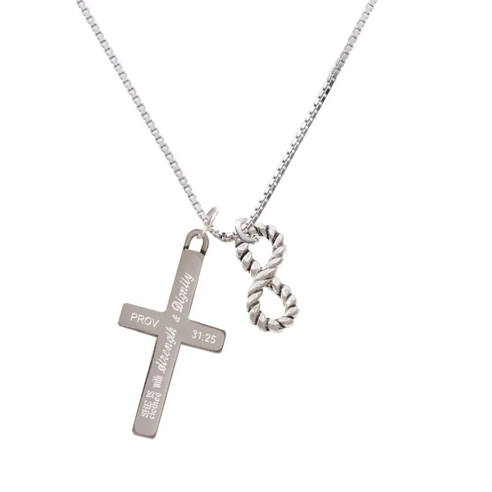 Бесконечная веревка прочность и достоинство крест ожерелье|Подвески| |