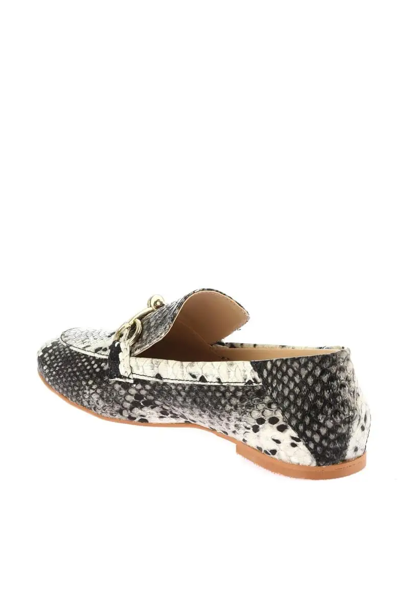 Soho/крутая парусиновая обувь со змеиным узором цвет черный белый Женская