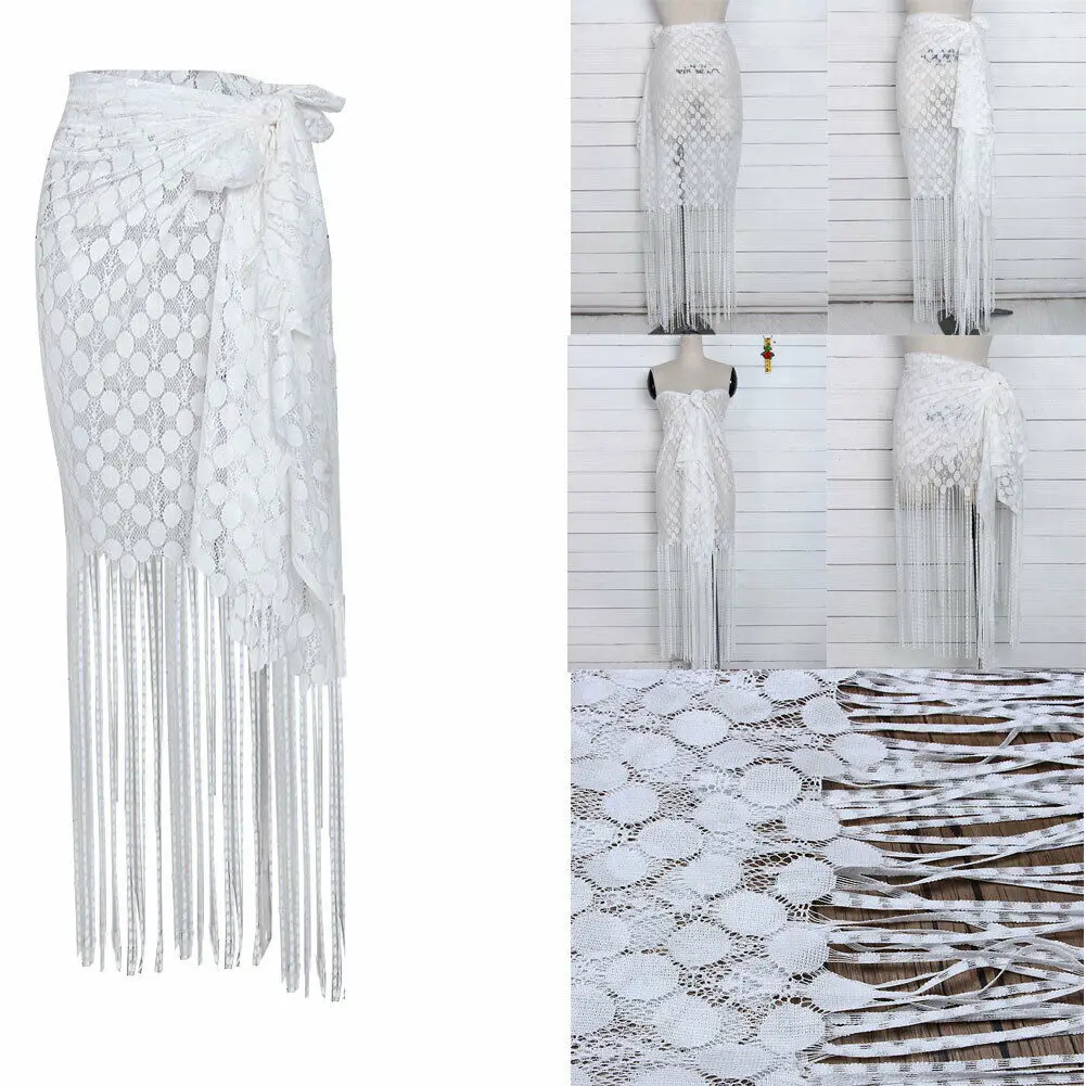 Женская Длинная пляжная юбка BOHO однотонная длинная для лета 2019|Женские юбки| |