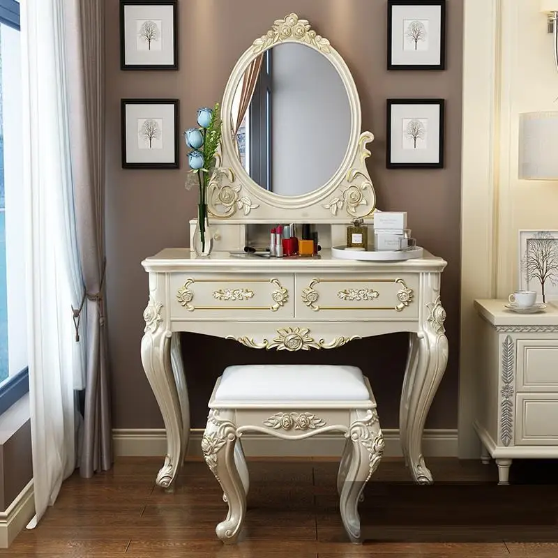 Coiffeuse Avec Miroir Tocadore Para El Dormitorio Европейский деревянный кварто мебель для спальни