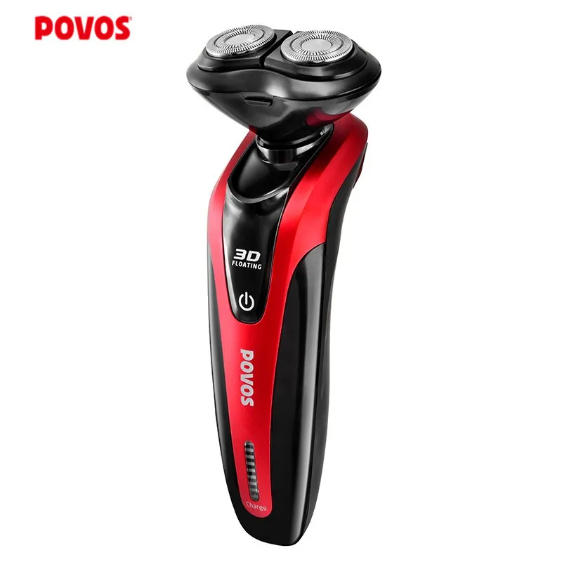 

Электрические бритвы POVOS PQ9206 3 в 1, очищающая щетка, триммер для волос в носу, USB-зарядка, щетка для мужчин