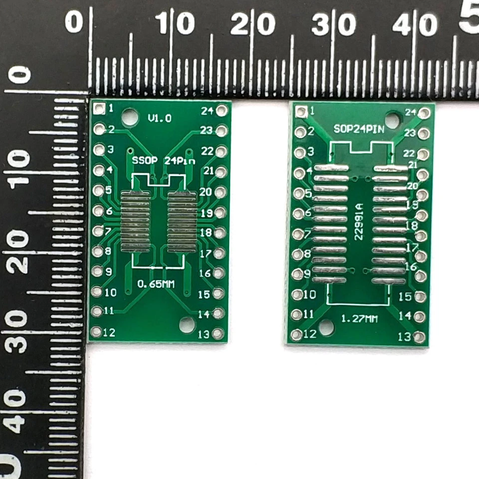 10 шт. SOP24 SSOP24 TSSOP24 to DIP24 печатная плата SMD для DIP 0 65 мм/1 27 мм до 2 54 Pin Pitch PCB конвертер