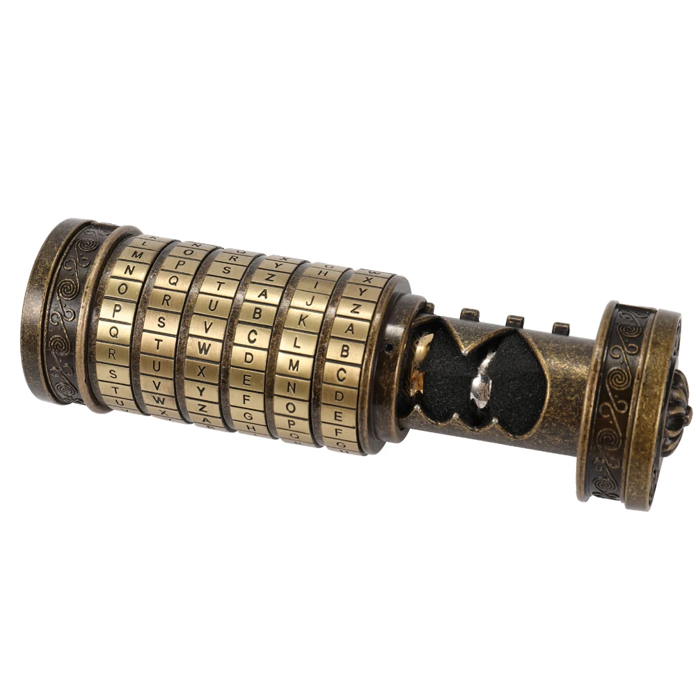 Замок цилиндрический в подарочной коробке с кодом да Винчи | Обустройство дома