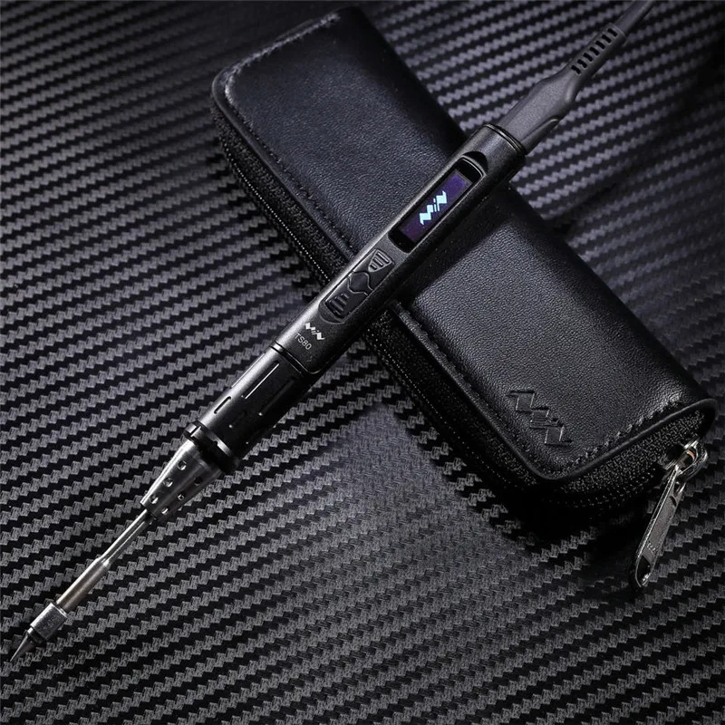 Мини TS80 цифровой OLED Тип usb-C Программируемый паяльная станция для пайки