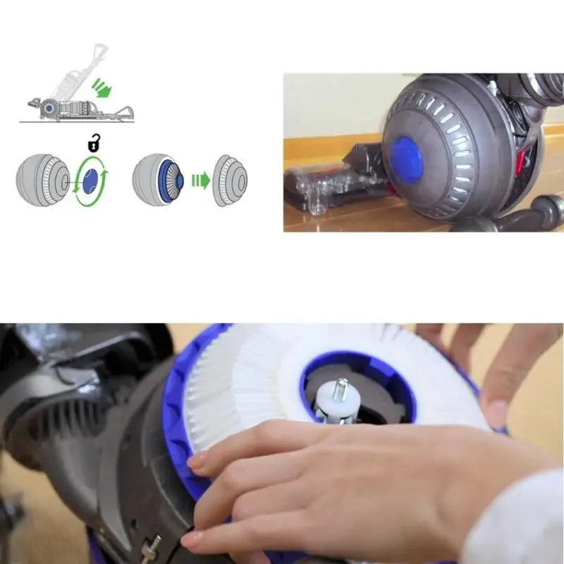 Круглый моющийся Запчасти для Авто HEPA фильтр Dyson DC41 DC65 DC66 Пылесосы Автомобиля