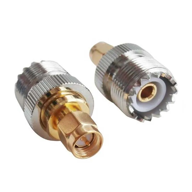 JXRF разъем 2 шт. RF адаптер UHF SMA Мужской мужской PL259 SO239 РЧ коаксиальный
