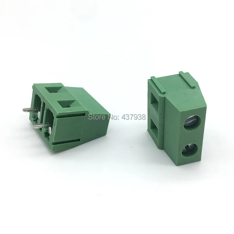 10 шт. KF128 7.5 2P винта 2Pin 7 5 мм прямой штифт PCB Клеммная колодка соединитель 300В/10А