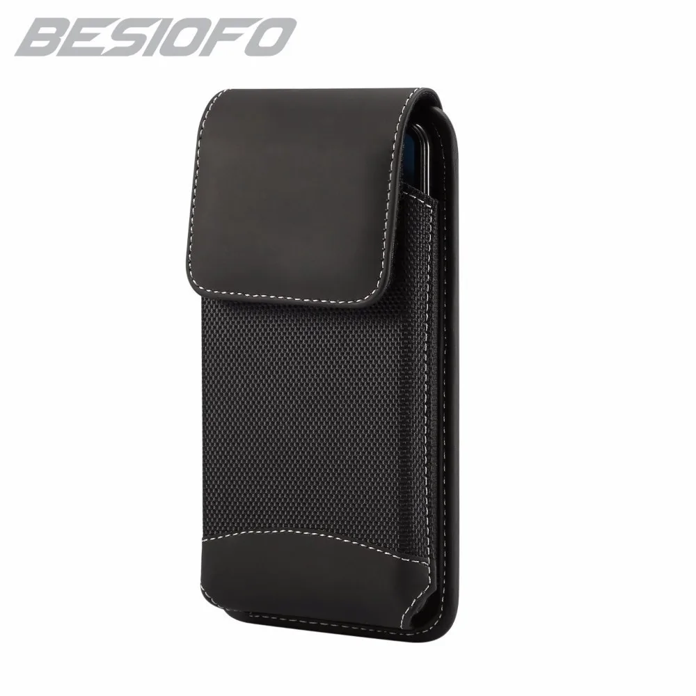 Чехол телефона с поясом клип талии крюк петля сумка прочная ткань Оксфорд