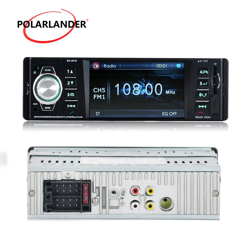 Автомагнитола Стерео FM MP4 плеер Auxin с USB портом и слотом для SD карты/Авто Аудио