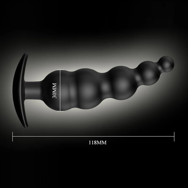 Силиконовая Анальная пробка с 5 бусинами анальная Массажер секс-игрушки для