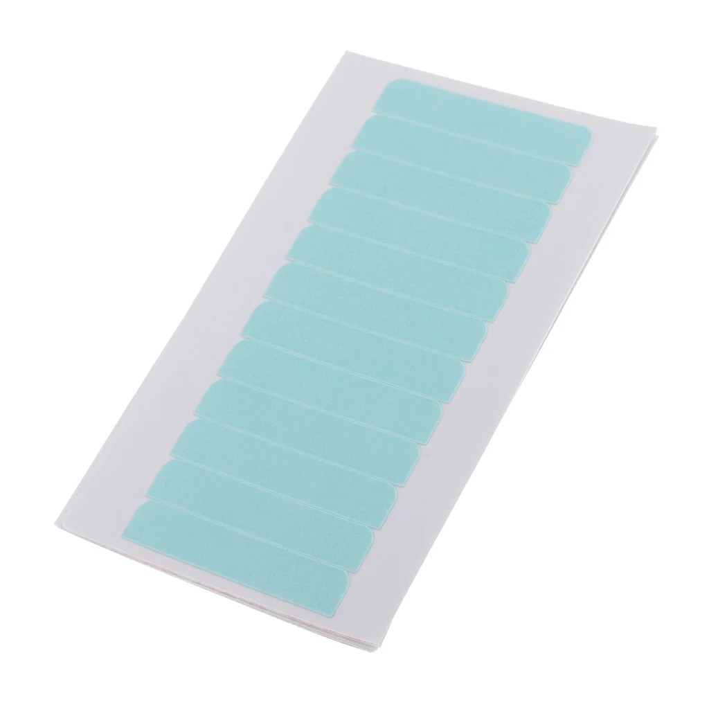 60 pcs Pre-Cut Double Sided Adhesive Super Tape for Skin Weft &amp Hair Extensions Blue 4x0.8cm | Шиньоны и парики