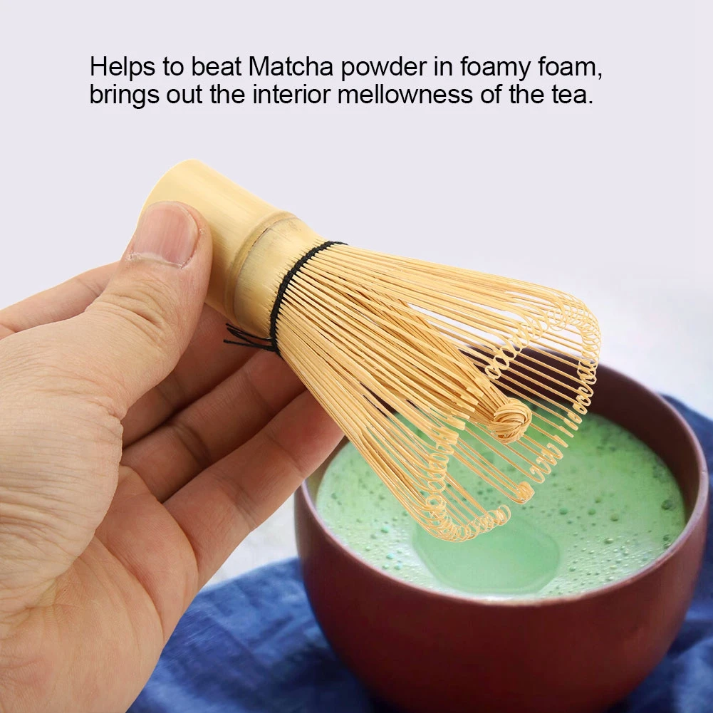 Японский Стиль натурального бамбука зубцами Matcha венчик для чая Chasen подготовки
