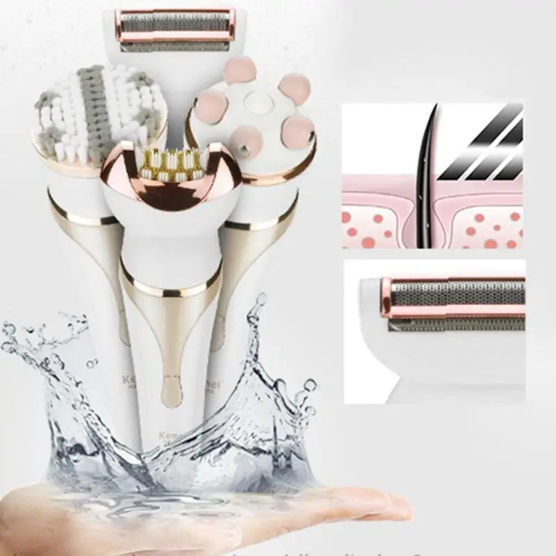 Rechargeable аккумуляторная электробритва для женщин электрический эпилятор удаления