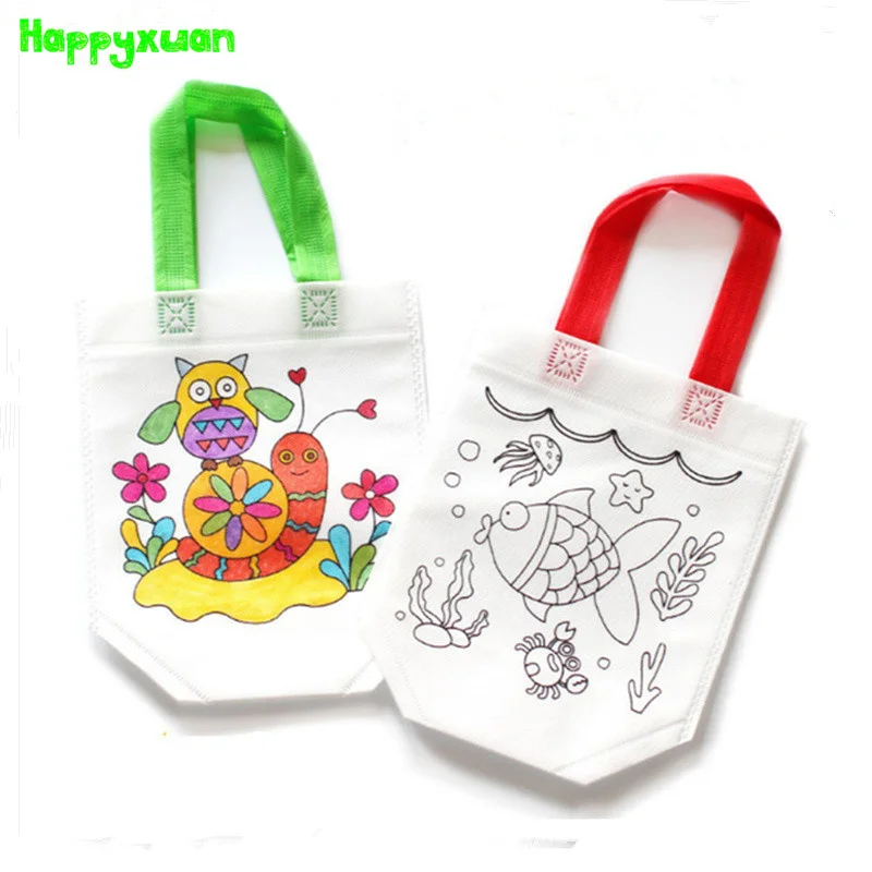 Happyxuan 10 шт. DIY Craft наборы дети окраски мешков для детей творческого рисования набор