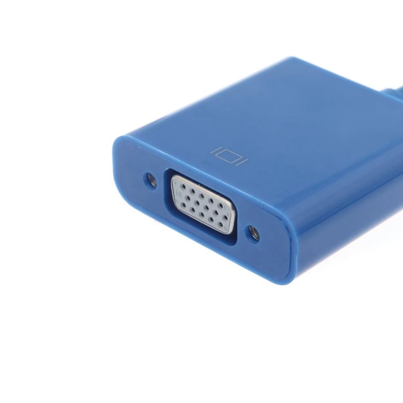 USB 3 0 к VGA Мульти-дисплей адаптер конвертер внешняя видеокарта синий |
