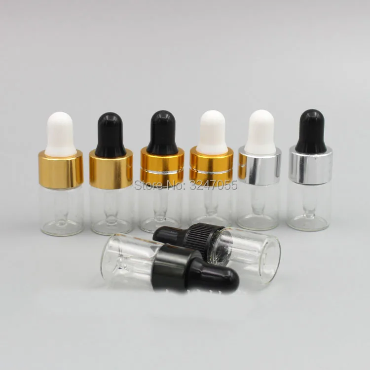1ml2ml3ml прозрачное стекло косметические эфирные масла сыворотка образец бутылки