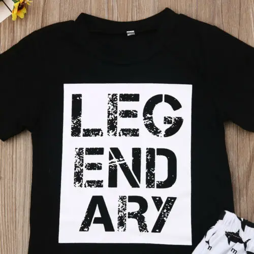 Детские хлопковые топы для маленьких мальчиков футболка штаны с рисунком акулы