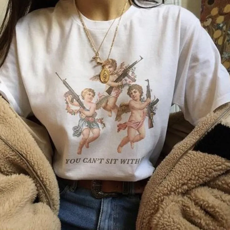 Summer Short Sleeve Shirt TEE T-shirt Fashion Women T Tumblr Tee Top | Женская одежда