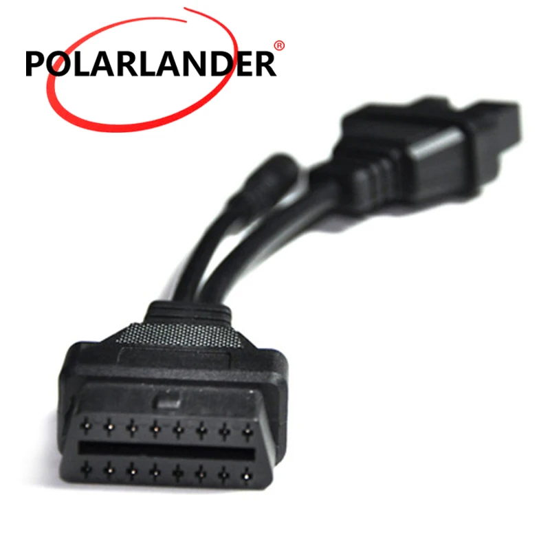 12pin до 16pin OBD2 кабель сервисный Разъем Авто Диагностический автомобильный адаптер