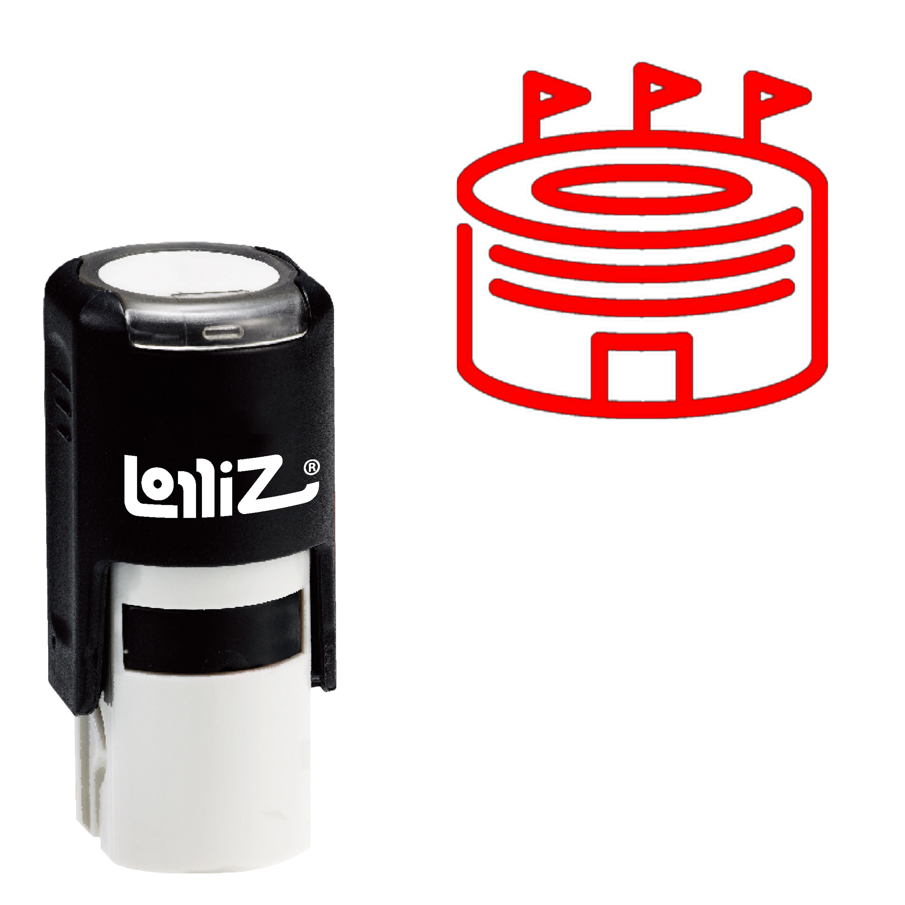 

LolliZ Stadium Self-Inking резиновый штамп-Современная серия символов