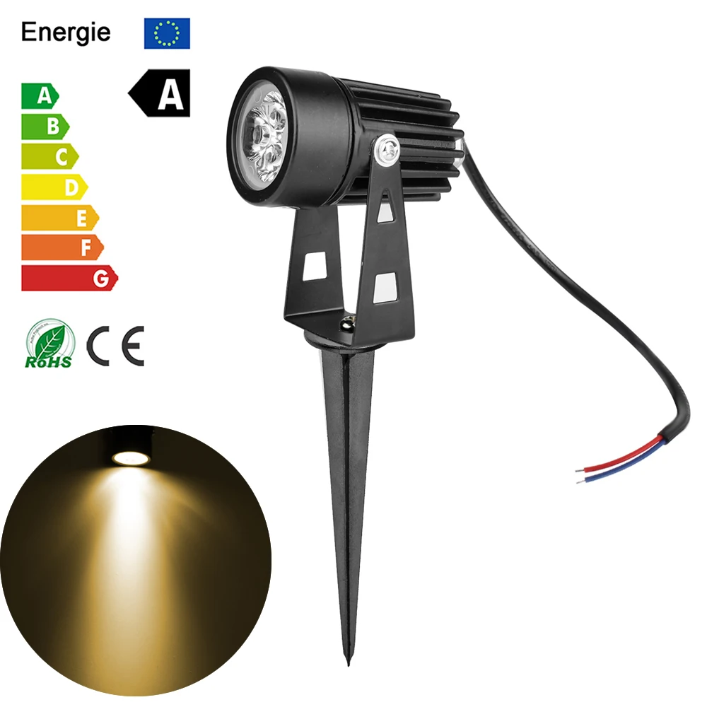 3W LED Мини газон садовый прожектор светильник дворик для дорожки