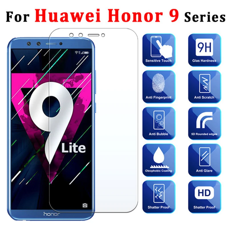 Защитное стекло 9H для Huawei P10 P20 P30 Lite Pro закаленное защитное экрана Honor 9 10 lite пленка |