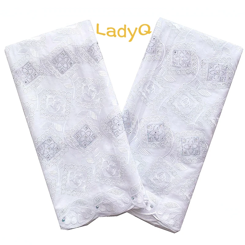 LadyQ 2019 Белая синтетическая хлопковая кружевная ткань 5 ярдов розовая индийская