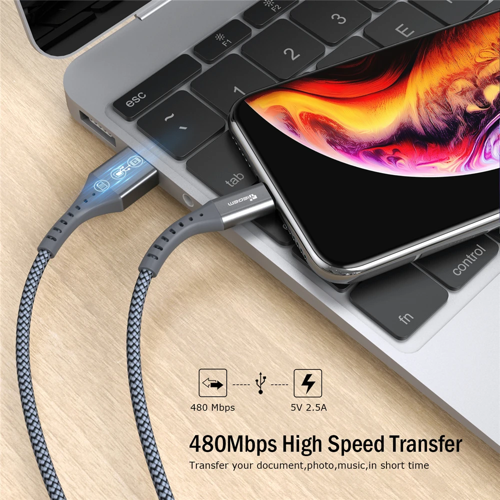 USB кабель TIEGEM для iPhone X XS MAX XR 8 7 6 5 6s S plus быстрой зарядки мобильный телефон зарядный