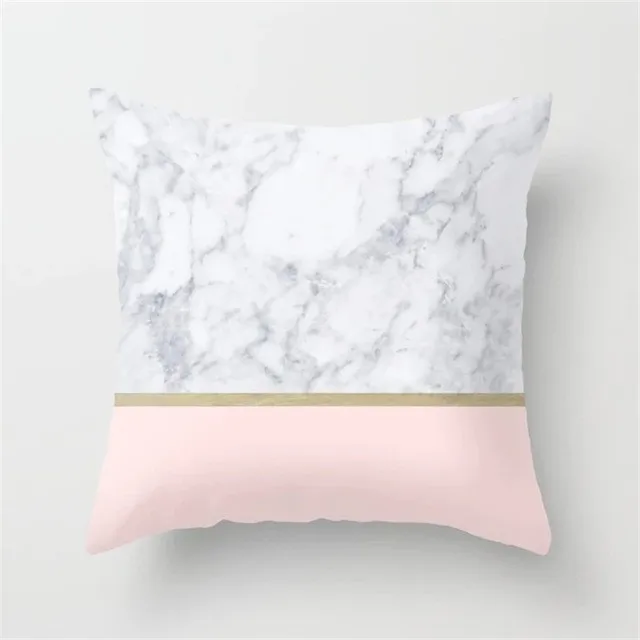 Ns European marble geometry with peach nap customized sofa cushion | Дом и сад