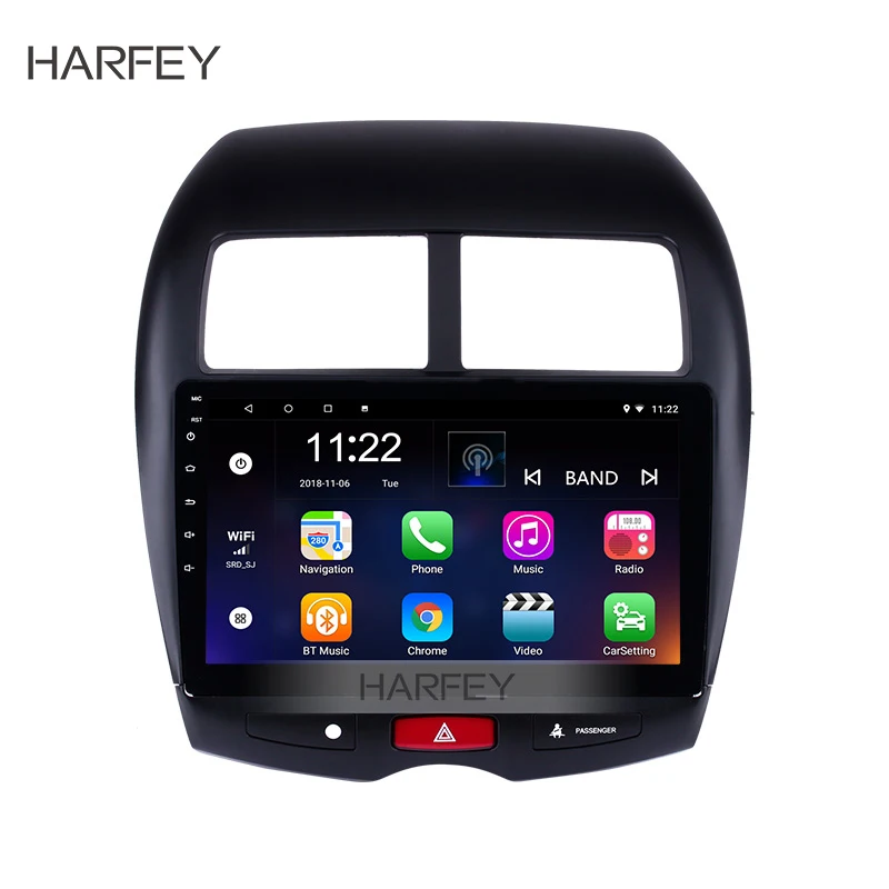 Harfey 2din 10 1 &quotAndroid6.0/7 1/8 gps Автомобильный мультимедийный плеер для 2010 2015 peugeot 4008