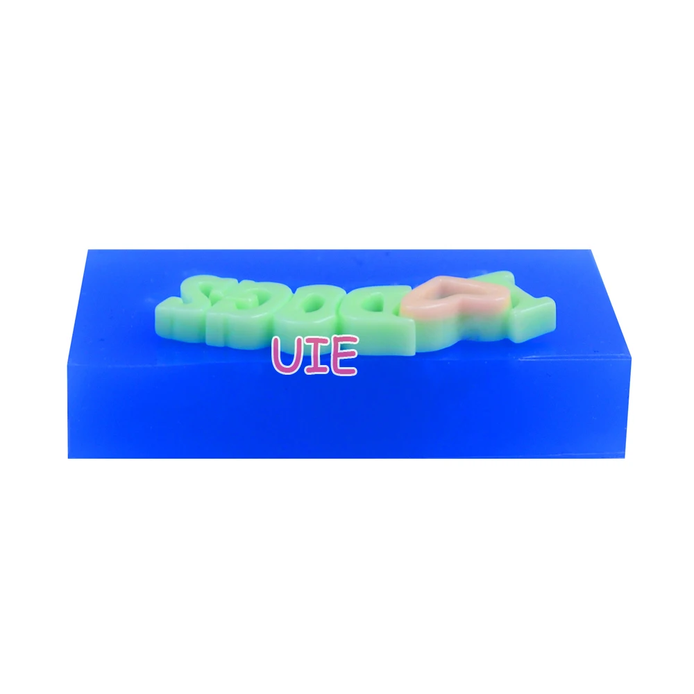 PYL245U 38 8 мм буквы I LOVE DOGS Гибкая силиконовая форма Fondant Sugarcraft топпер для кексов