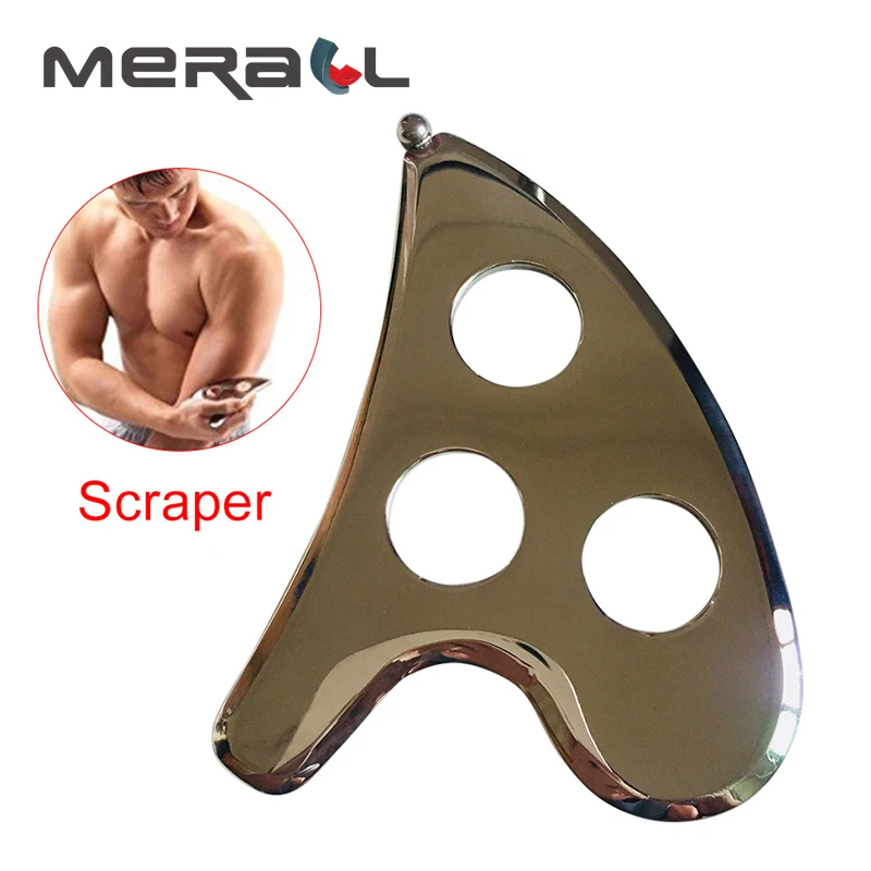 Массажные инструменты Gua Sha для скребка из нержавеющей стали пластина GuaSha