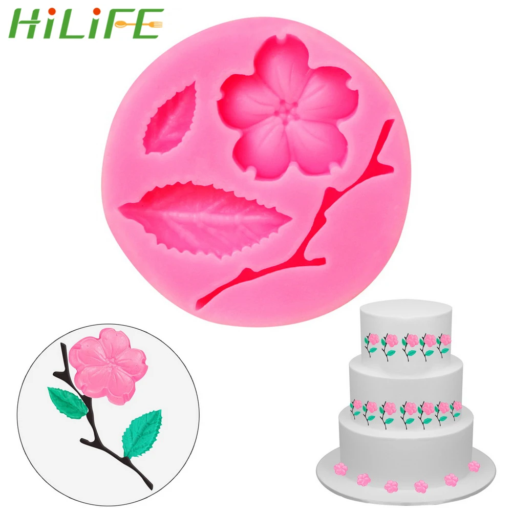 Форма для конфет в форме цветка персика HILIFE 3D силиконовая форма самостоятельного