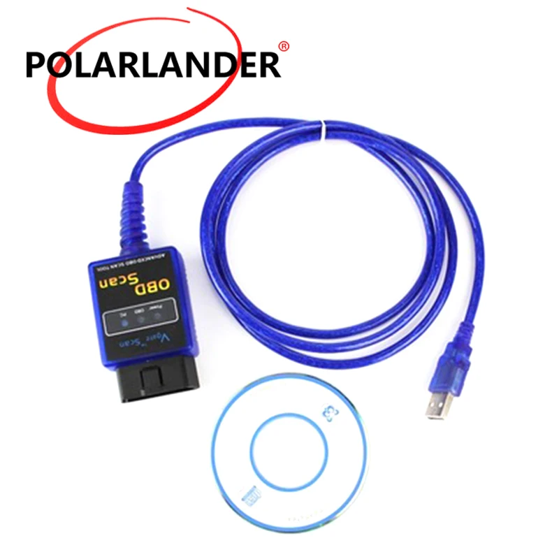 Мини Vgate Scan USB ELM327 OBD2 OBD 2 кабель интерфейса Автомобильный сканер инструмент