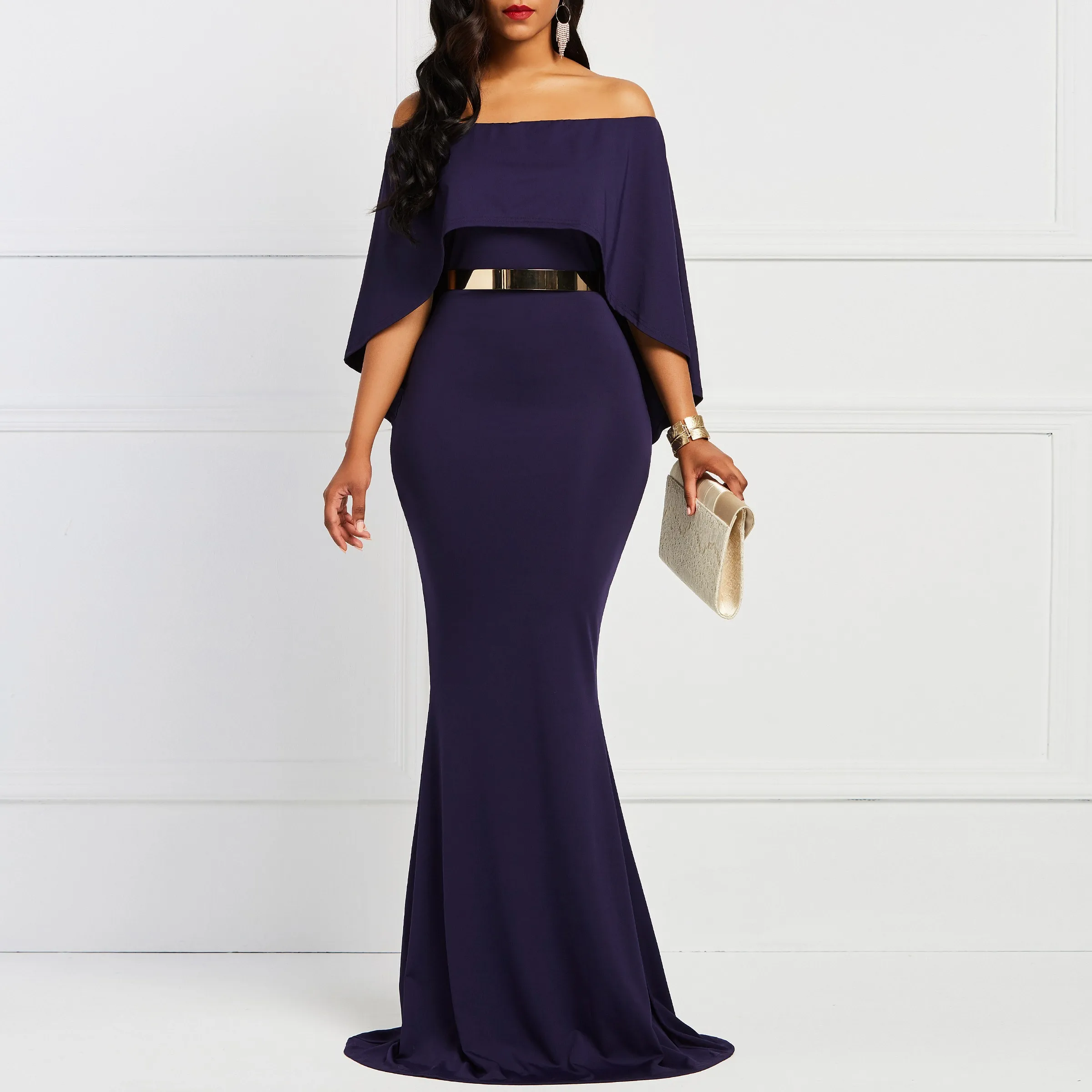 Clocolor Bodycon Off shгромче женское платье Элегантное роскошное вечернее рождественское