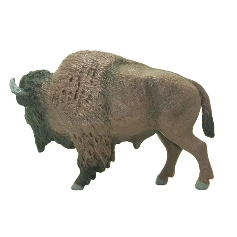 Американская имитация моделей животных Bison фигурки экшн игрушек Коллекция