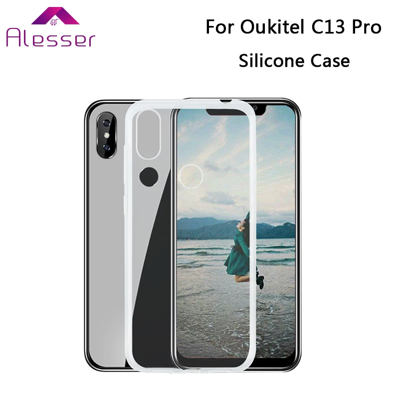 Силиконовый чехол Alesser для Oukitel C13 Pro мягкая прозрачная защитная задняя крышка