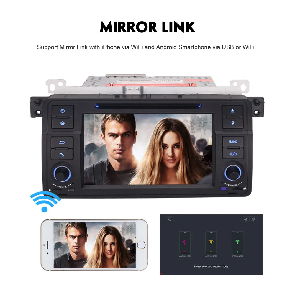 Автомобильный мультимедийный плеер четырехъядерный DAB + 2 DIN Android 8 1 Авторадио WiFi 4G