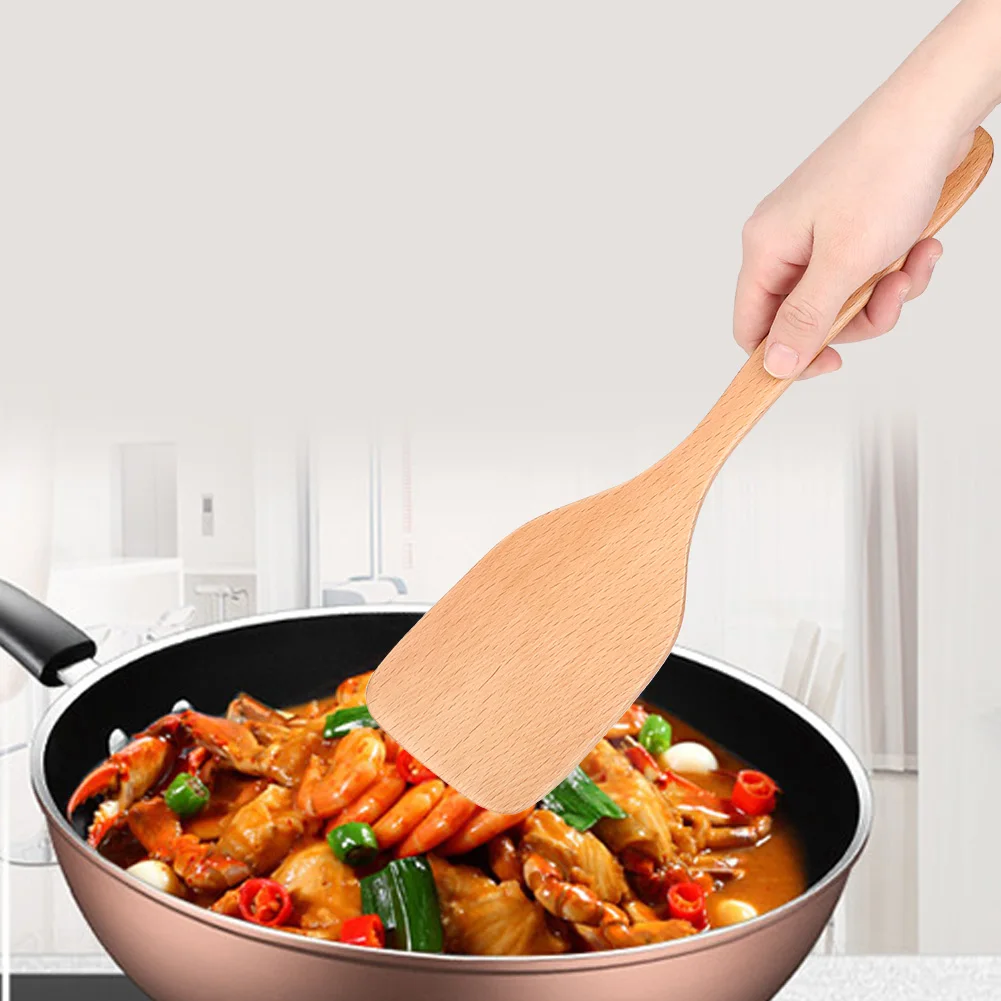 Кухонные принадлежности деревянная кухонная утварь с длинной ручкой шпатель