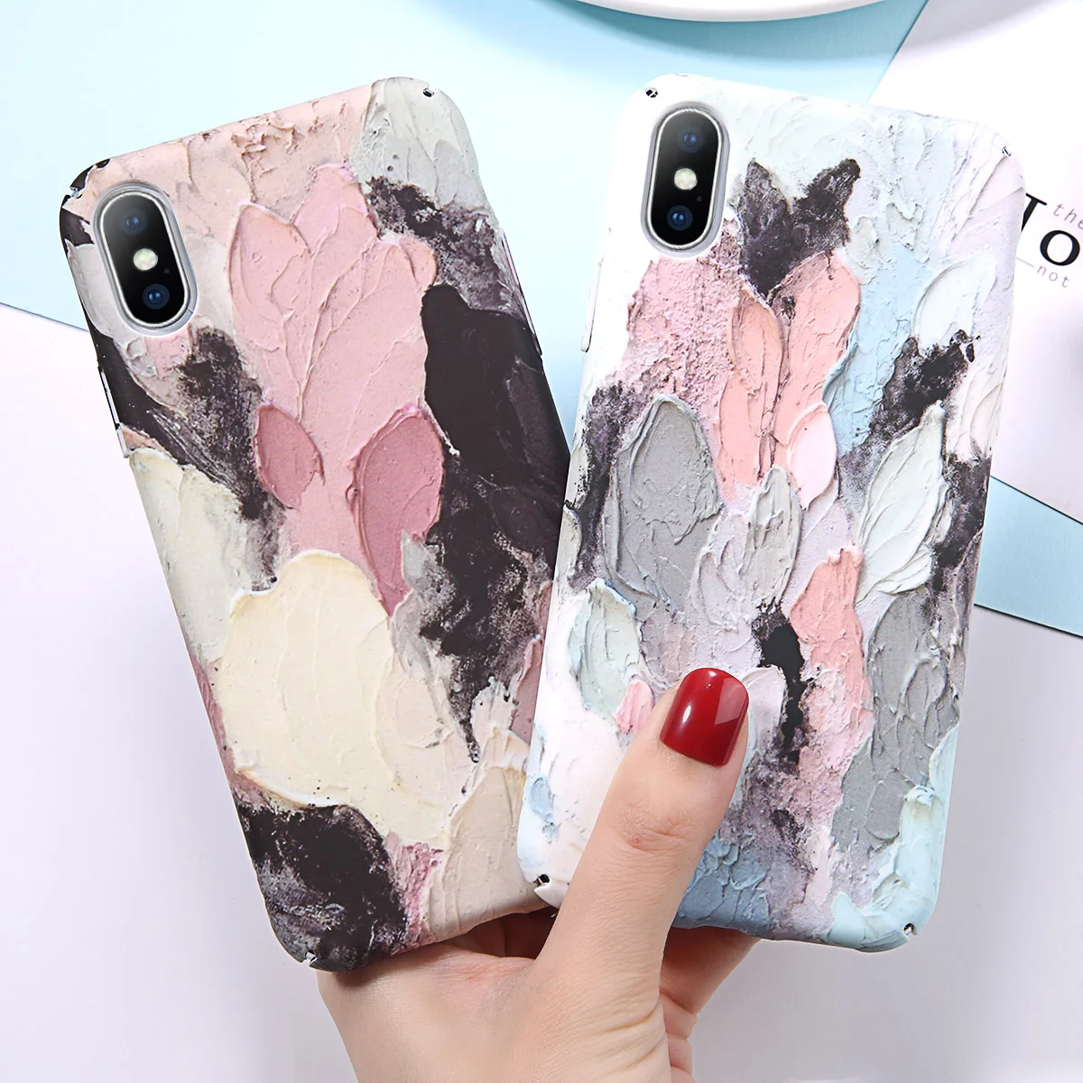 Moskado 3D краситель светящийся чехол для iPhone X XR 8 7 6 S XS Max модный жесткий PC Fundas Capa