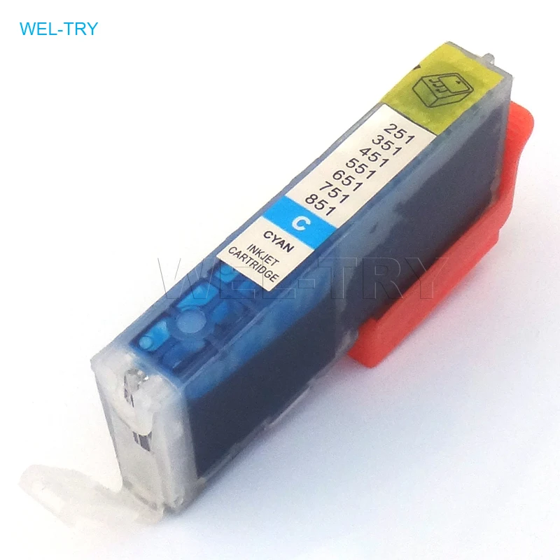 Картриджи для принтеров Canon MG5430 MG6330 iP7230 совместимые с PGBK PGI 350 BK/C/M/Y. PGI350 CLI351 пустой
