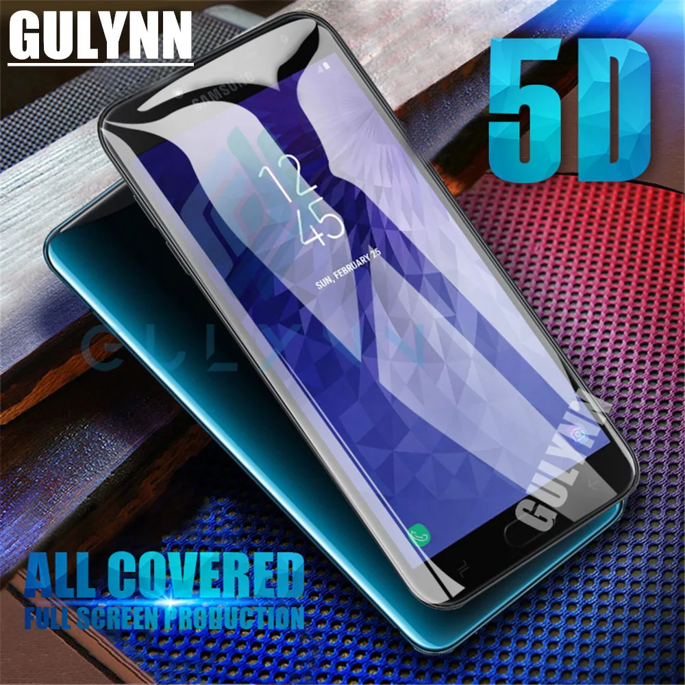 Закаленное стекло 5D с изогнутыми краями для Samsung Galaxy J2 J3 J4 J5 J6 J7 J8 Prime Pro защитная