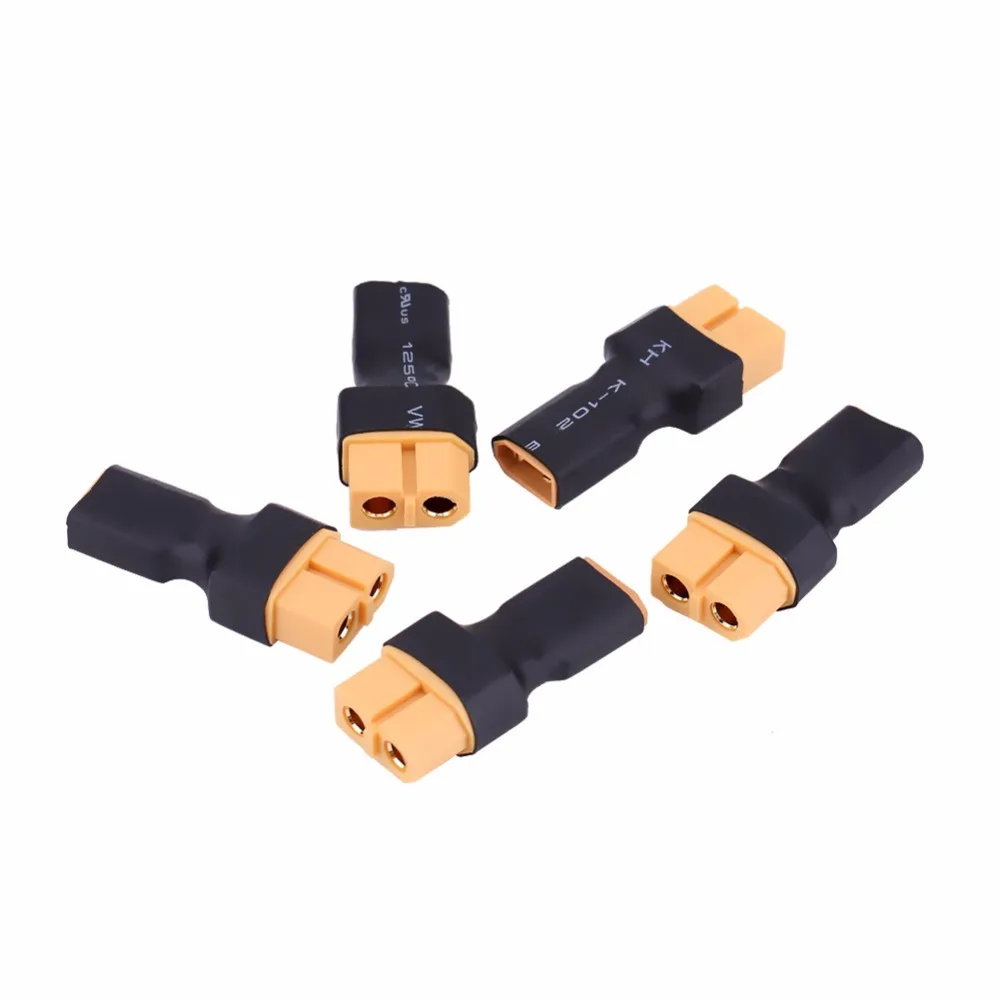 5 шт./компл. 2 типа XT30 к XT60 Женский Мужской пластик + металлический