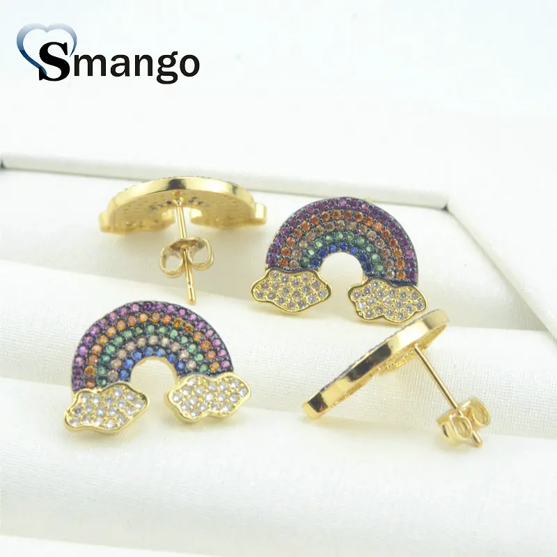 5 пар серия Rainbow модные женские серьги в форме. Золотые цвета можно продавать