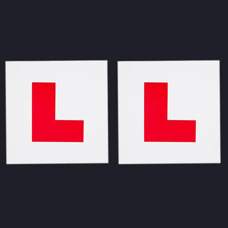 2 шт. магнитные Learner L пластины наклейка для мотоцикла автомобиля Авто наклейки
