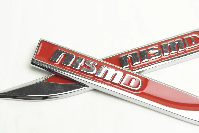 2 шт. автомобильные наклейки значок на крыло Nismo Эмблемы металлические боковые